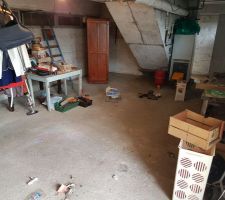 Garage buanderie après débarras