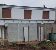 Vue maison depuis jardin après élagage