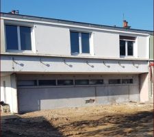 Vue maison depuis jardin après démolition des apentis