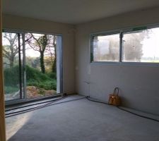 Placo vue sur la salle à manger
