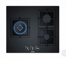 Plaque de cuisson en verre, 3 feux gaz