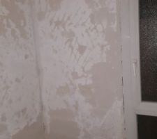 Future douche :
Rebouchage des trous