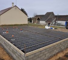 Mise en place des évacuation et tuyaux d'alimentation