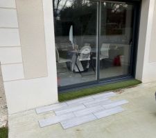 Test carrelage terrasse