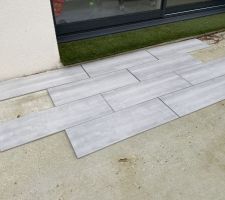 Test carrelage terrasse