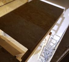 Modification de l'escalier et création d'un plancher sur poteau pour pouvoir cloisonner le reste de l'étage