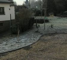 Début d'aménagement du jardin