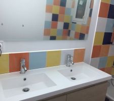 Posé faïence dans salle de bain