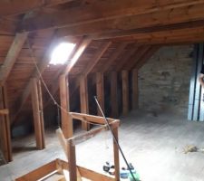 Les combles au depart , petit plus de la maison