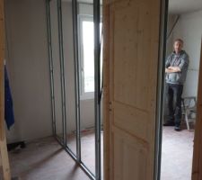 1 er etage, creation du couloir et de la chambre parental