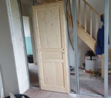 1 er etage, creation du couloir et de la chambre parental