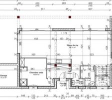 Voici le plan de la maison, que nous avons modifié plusieurs fois.