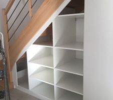 Rangements sous escalier sur mesure