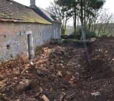 Fevrier 2020 - terrassement arriere