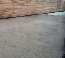 Chape maigre terrasse
