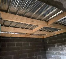Début toit plat chambre