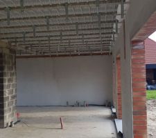 Installation des suspentes au rdc