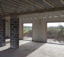 Installation des suspentes au rdc