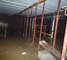 Sous sol vidé de son eau