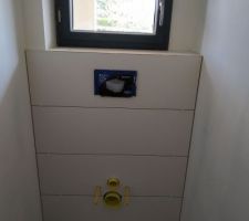 Carrelage tablier WC