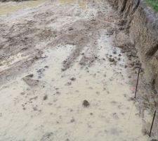 Inondation suite terrassement