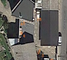 Vue satellite avex points de vue des photos ext