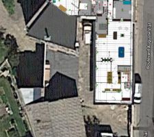 Vue satellite avex implantation maison