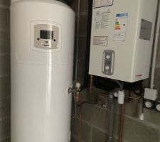 Chaudière et ballon d?eau chaude installés