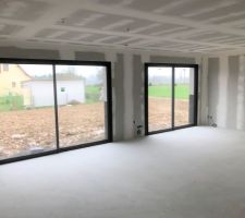 Pr&ecirc;te &agrave; peindre : pi&egrave;ce de vie