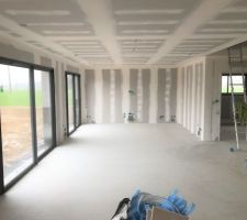 Pr&ecirc;te &agrave; peindre : pi&egrave;ce de vie