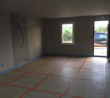 Isolation au sol avant la chape