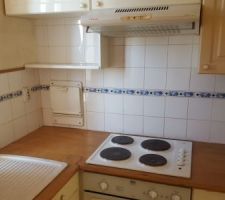 Future buanderie : 
Coin cuisson qui va sauter