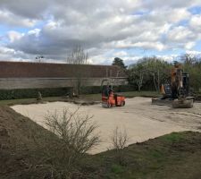 Terrassement maison.