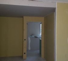 Faux plafond couloir de notre dressing