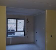 Faux plafond couloir de notre dressing