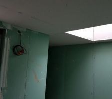 Faux plafond salle de bain