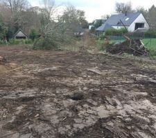 12/02 nettoyage du terrain