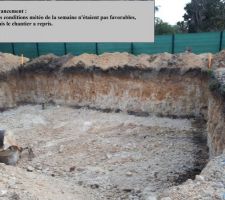 29 février - Après une semaine d'interruption, le chantier a repris.
Les conditions météo n'étaient pas excellentes. Le poids des engins a laissé des traces.
De nombreuses flaques étaient visibles en surface du terrain, mais l?excavation ne s'est pas remplie d'eau.
La semaine qui vient ne s'annonce pas beaucoup mieux. On espère que le terrassier va pouvoir avancer.