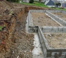 Terrain en pente. Un décaissement sera effectué
