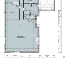 Plan de l?intérieur de la maison.