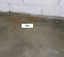 Eau au sous sol