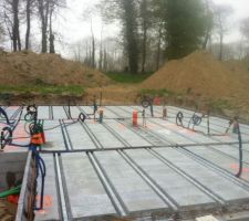 Installation des hourdis terminé