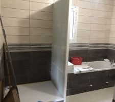 Salle de bain des enfants en cours