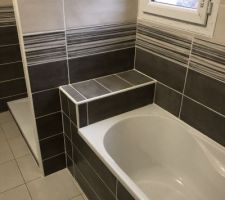 Salle de bain des enfants presque terminée il ne reste plus qu?à commander la porte de douche