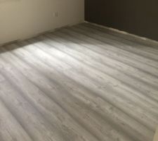 Peinture finie et parquet posé