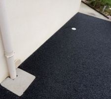 Enrobé drainant Allée de garage avec motif losange en pavé