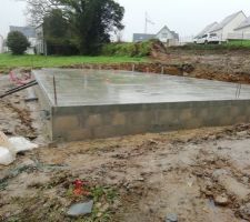 Dalle coulée ce matin