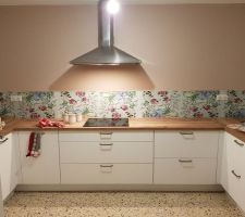 Peinture et crédence cuisine