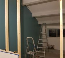 Peinture mur atelier
