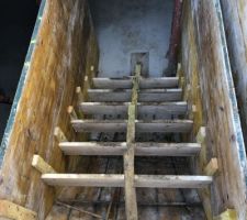Semaine 9
Préparation pour couler escalier Garage vers sous-sol